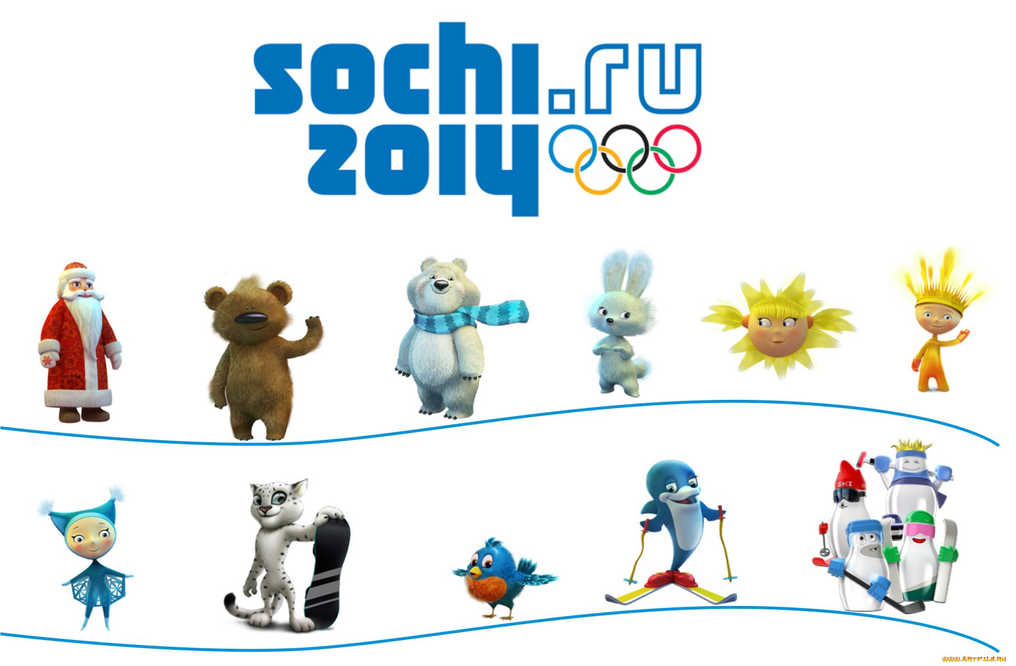 Олимпийские символы Сочи 2014